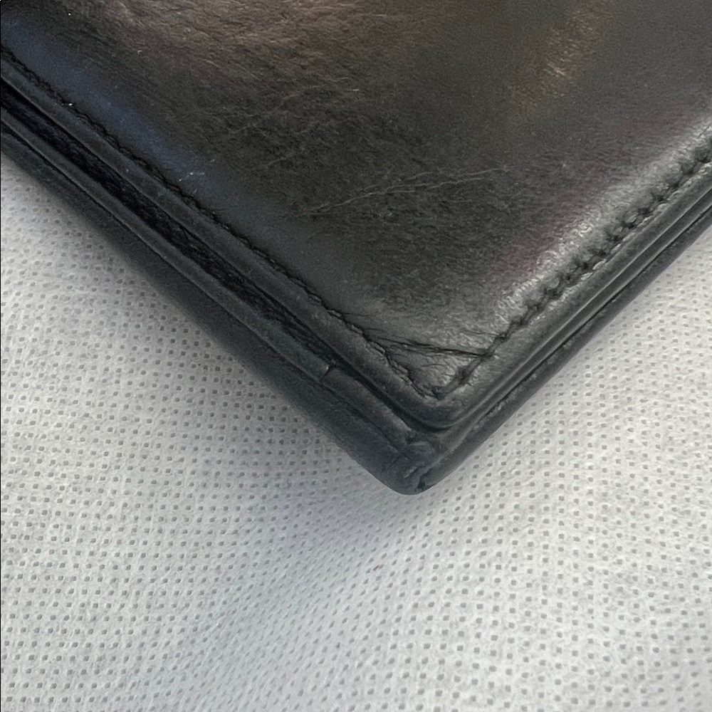 LOEWE Black Leather long Wallet snap close super buttery soft designer - Picture 12 of 15